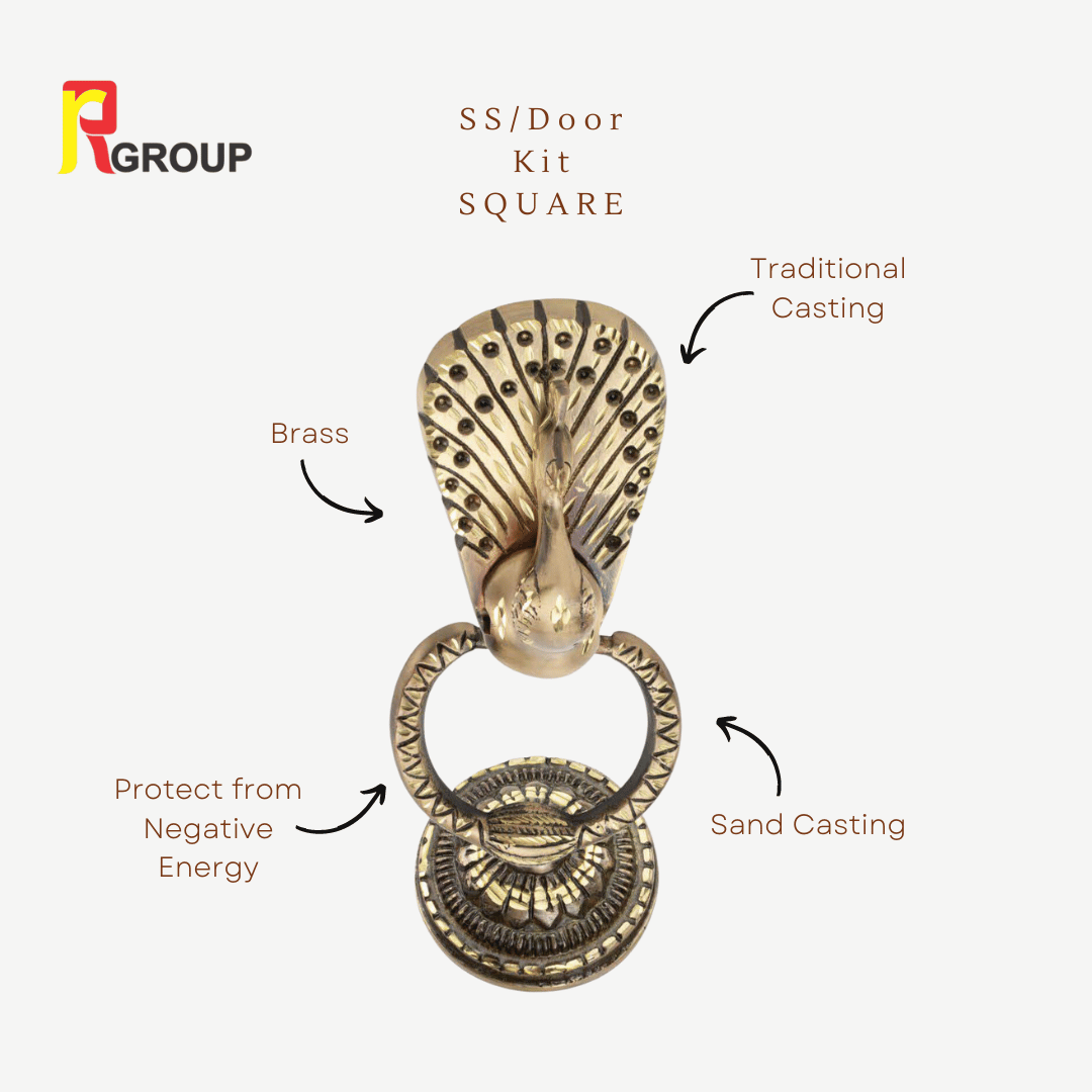 BRASS DOOR KNOCKER | DK-002 | MEDIUM MAYUR | Unit 1