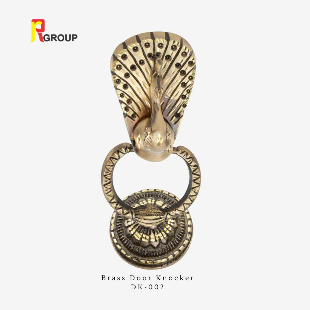 BRASS DOOR KNOCKER | DK-002 | MEDIUM MAYUR | Unit 1
