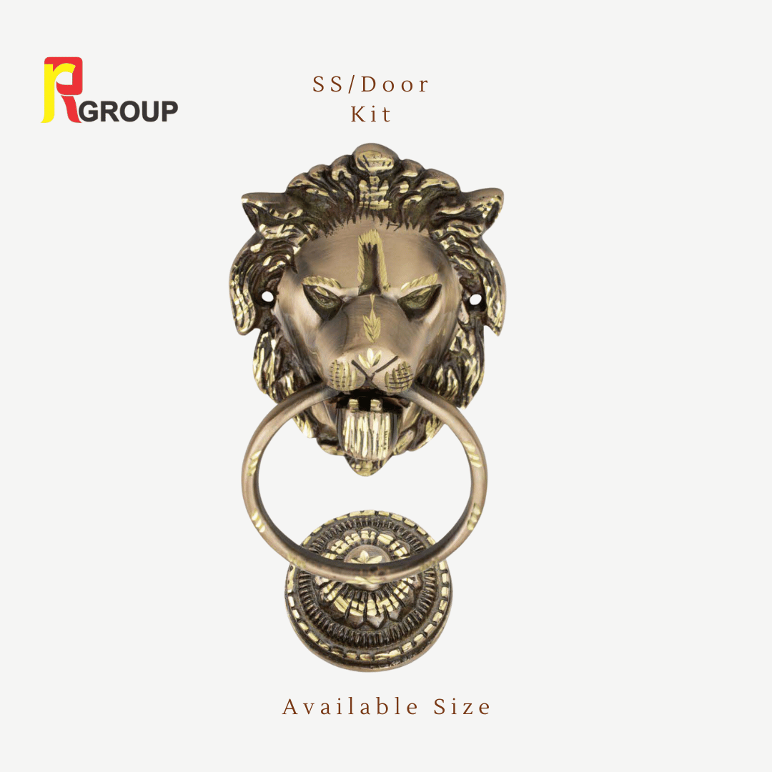 BRASS DOOR KNOCKER | DK-004 | LION REGULAR | Unit 1