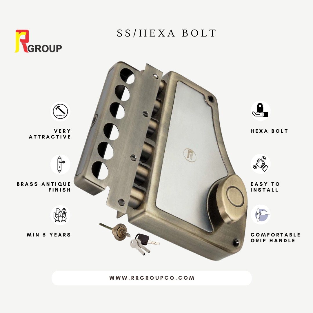 Hexa Bolt by RR Hardware: Revolutionizing Home Protection with Smart Locking Mechanism and Premium Finish