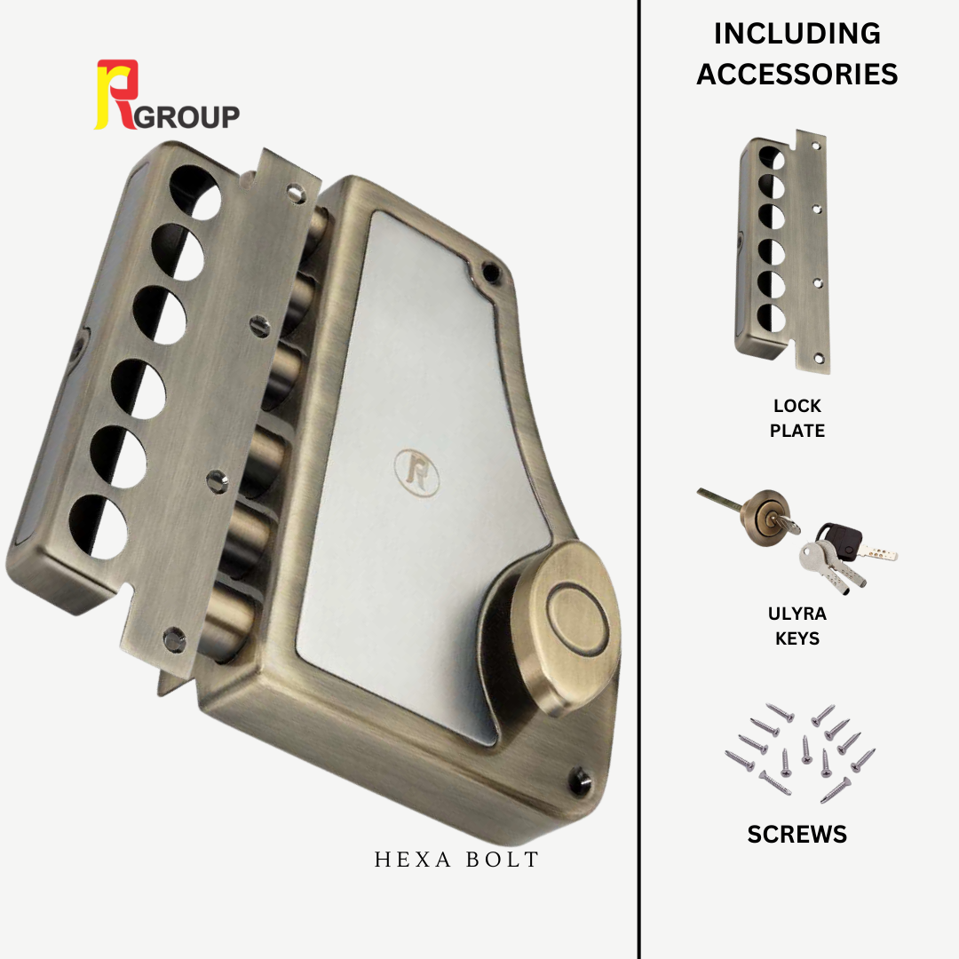 Hexa Bolt by RR Hardware: Revolutionizing Home Protection with Smart Locking Mechanism and Premium Finish