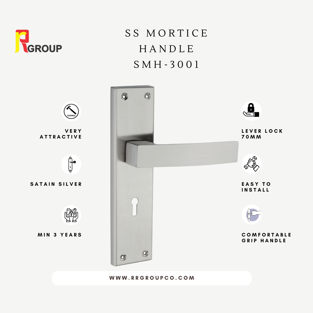 SS Mortice Handle | SMH-3001 | Finish : SS | Pair