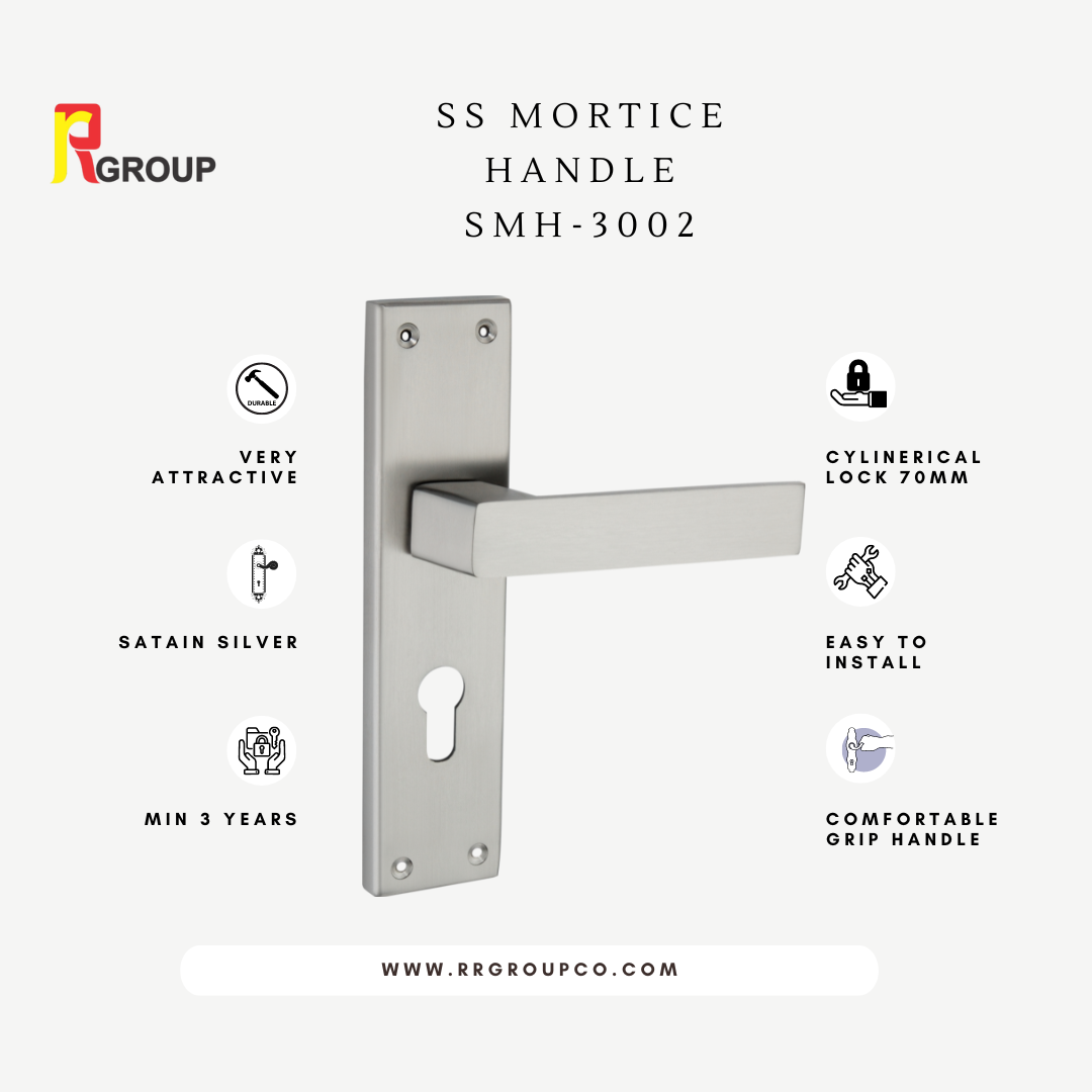 SS Mortice Handle | SMH-3002 | Finish : SS | Pair