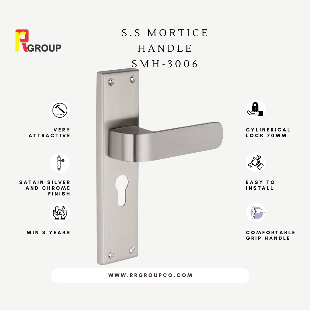 SS Mortice Handle | SMH-3006 | Finish : SS | Pair