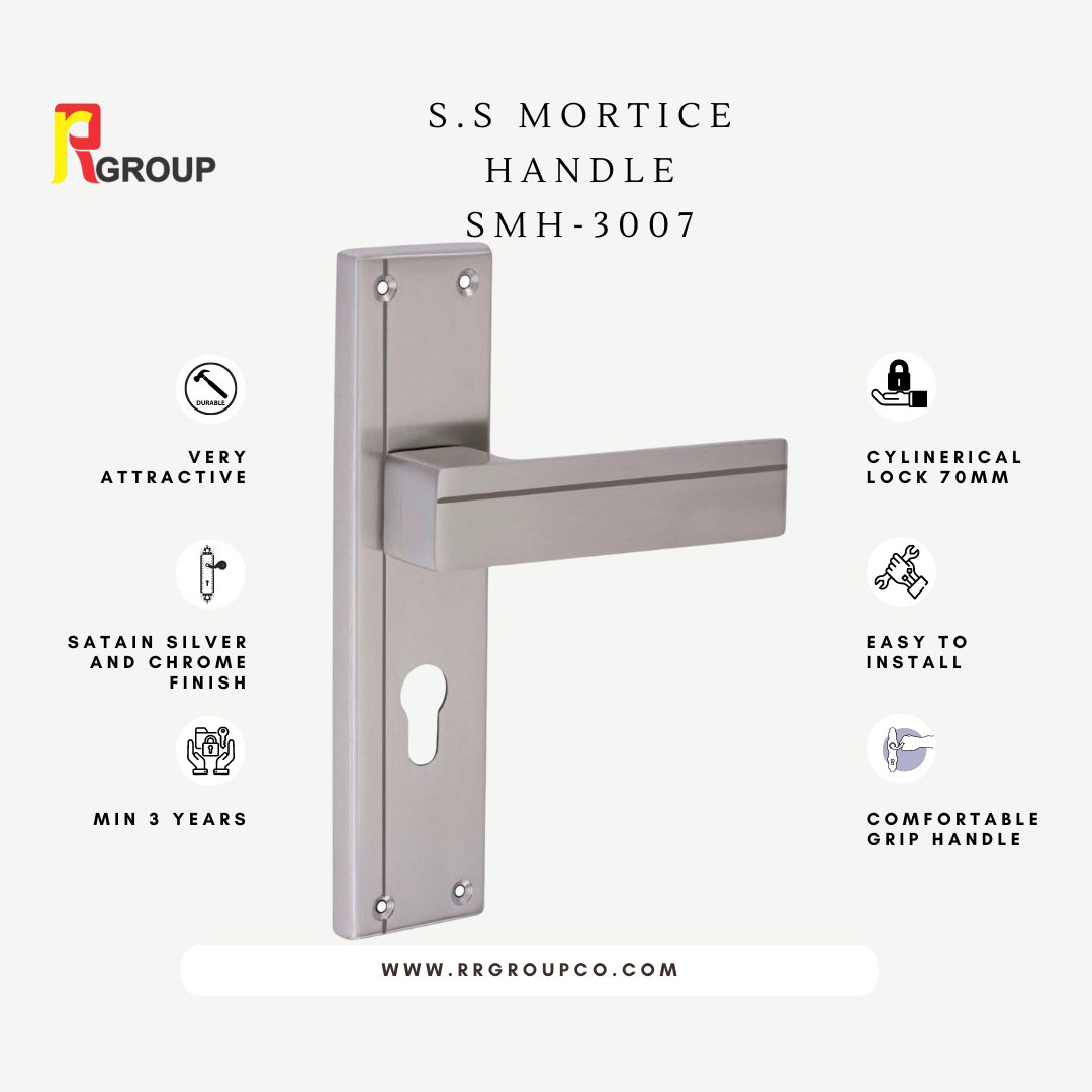 SS Mortice Handle | SMH-3007 | Finish : SS | Pair