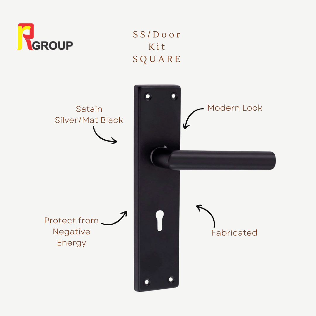 S.S MORTICE HANDLE | SMH-301 Black | Unit 1