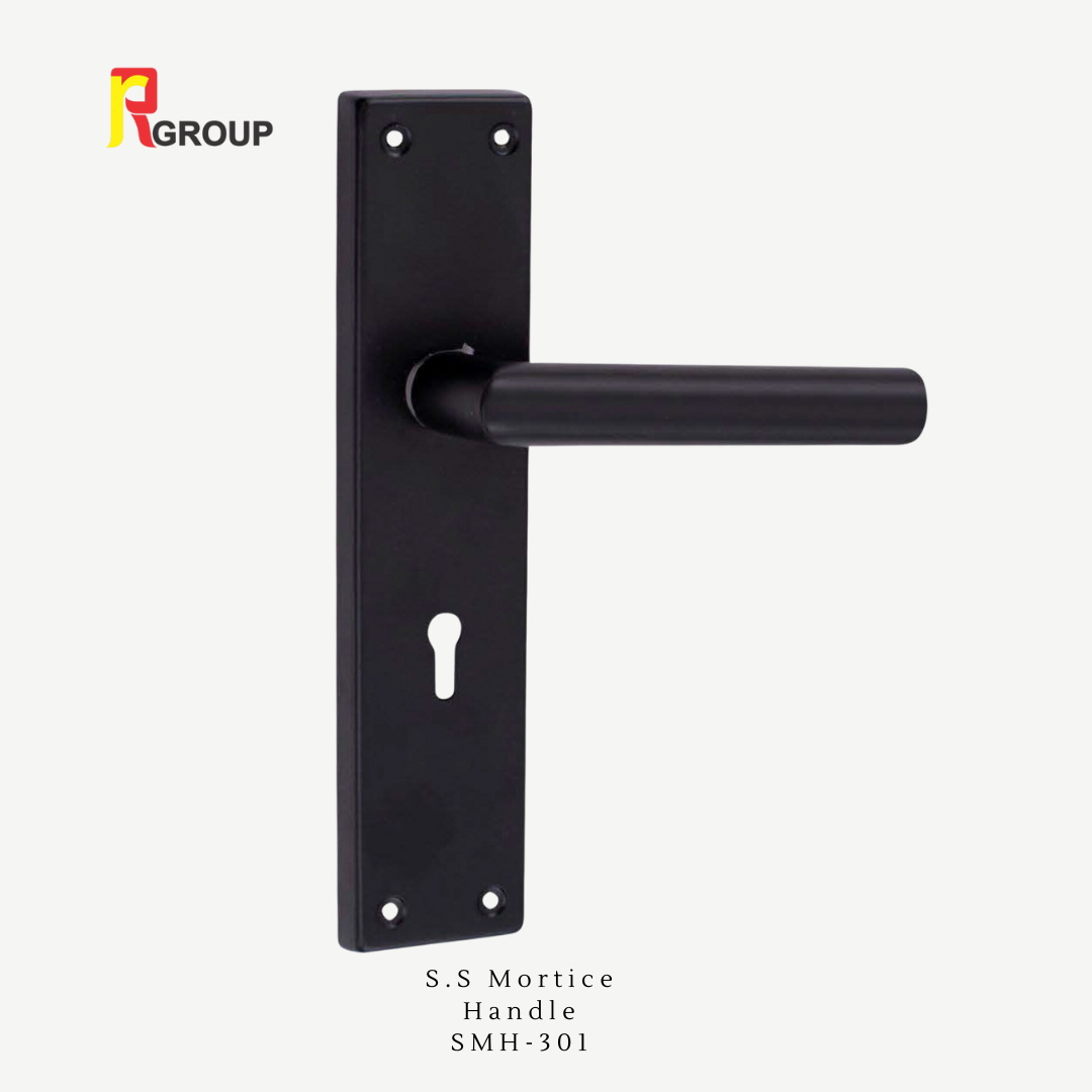 S.S MORTICE HANDLE | SMH-301 Black | Unit 1