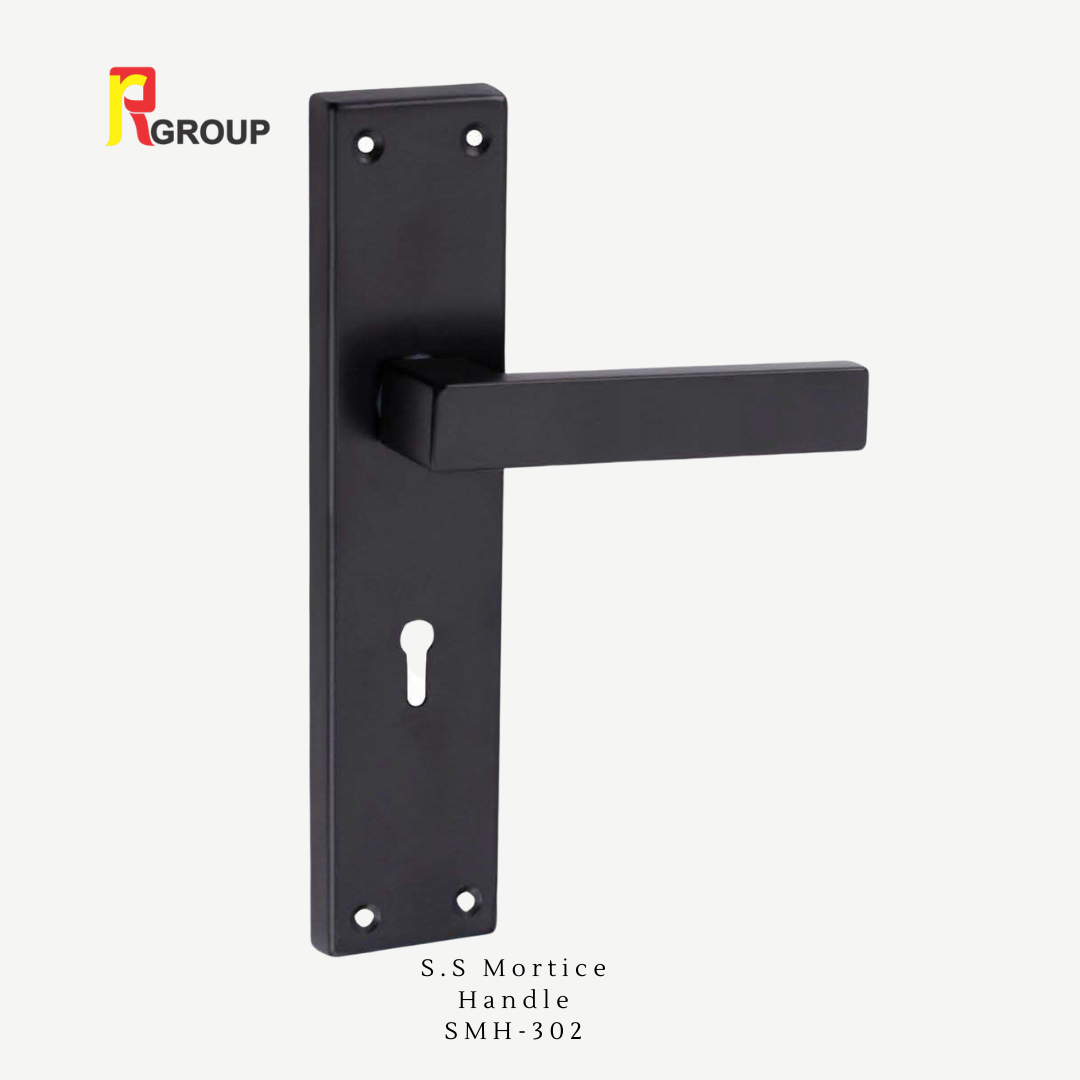 S.S MORTICE HANDLE | SMH-302 Black | Unit 1
