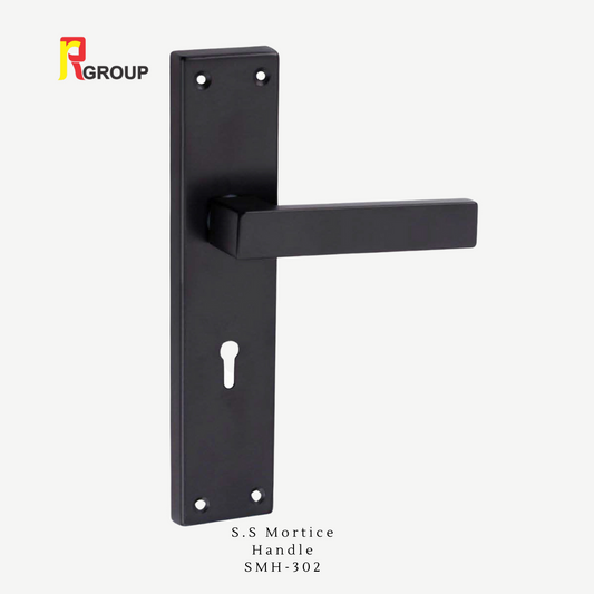 S.S MORTICE HANDLE | SMH-302 Black | Unit 1