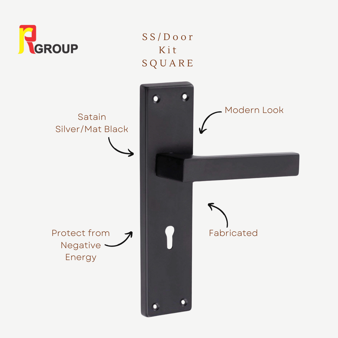 S.S MORTICE HANDLE | SMH-303 Black | Unit 1