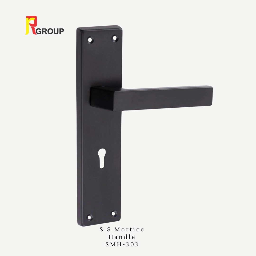 S.S MORTICE HANDLE | SMH-303 Black | Unit 1