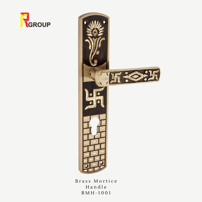 RR Group | Brass Mortice Handle (CY) | BMH-1001 | Finish Antique / Diamond Cutting