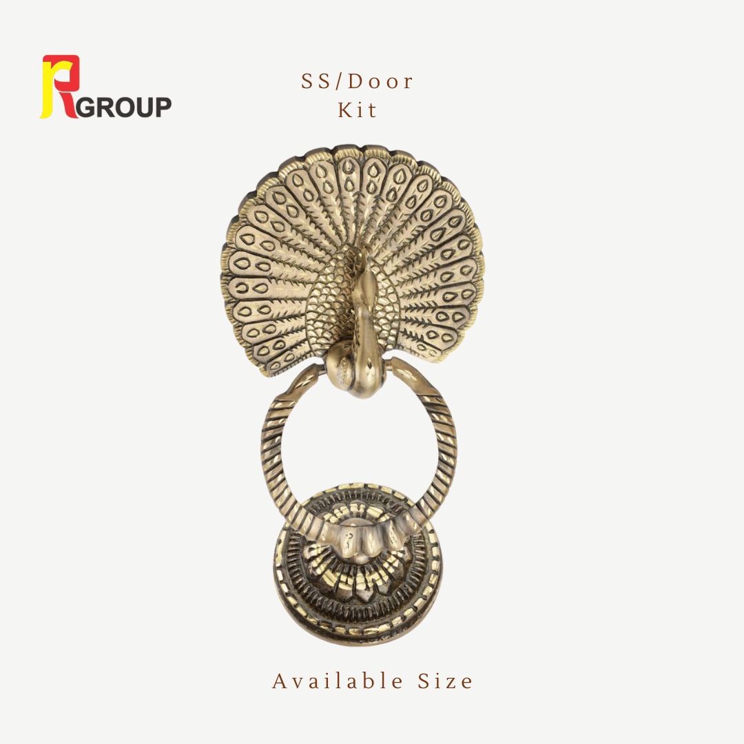 BRASS DOOR KNOCKER | DK-001 | SMALL MAYUR | Unit 1