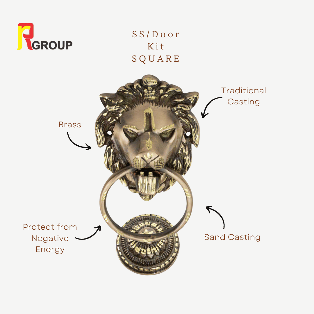 BRASS DOOR KNOCKER | DK-004 | LION REGULAR | Unit 1