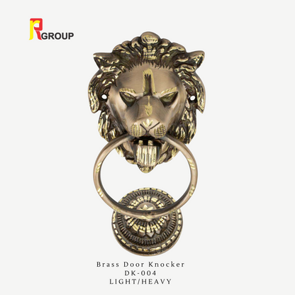 BRASS DOOR KNOCKER | DK-004 | LION REGULAR | Unit 1