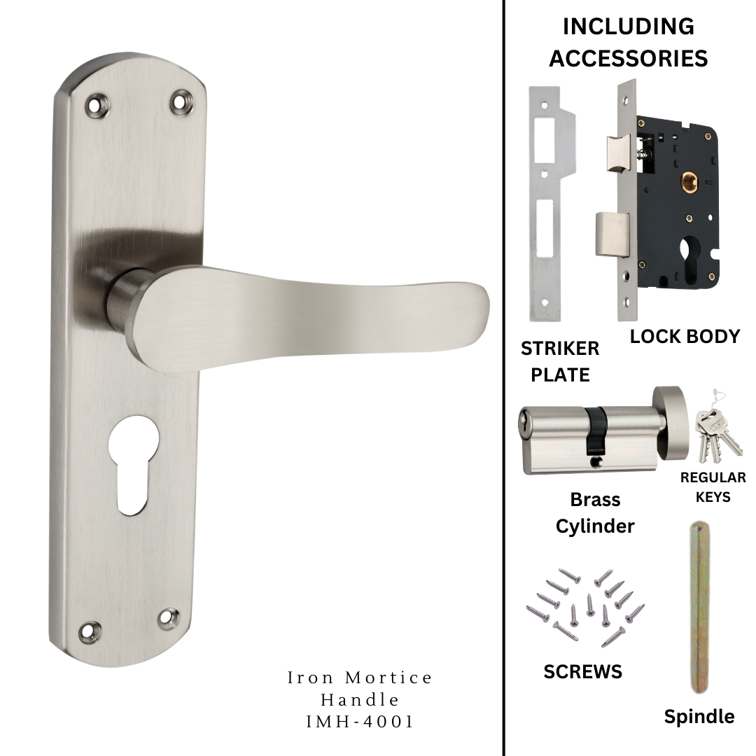 Iron Mortice Handle | IMH-4001 | Finish SS  | Unit - Pair