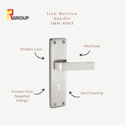 Iron Mortice Handle | IMH-4003 | Finish SS  | Unit - Pair