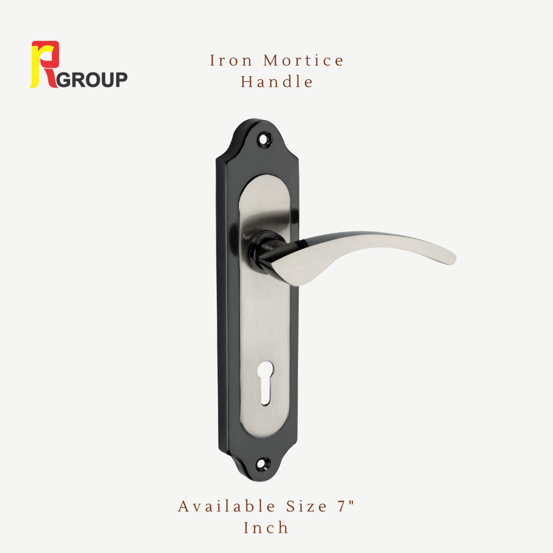 Iron Mortice Handle | IMH-4006 | KY ONLY  | Finish Black Silver | Unit - Pair