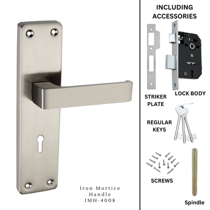 Iron Mortice Handle | IMH-4008 | Finish SS| Unit - Pair