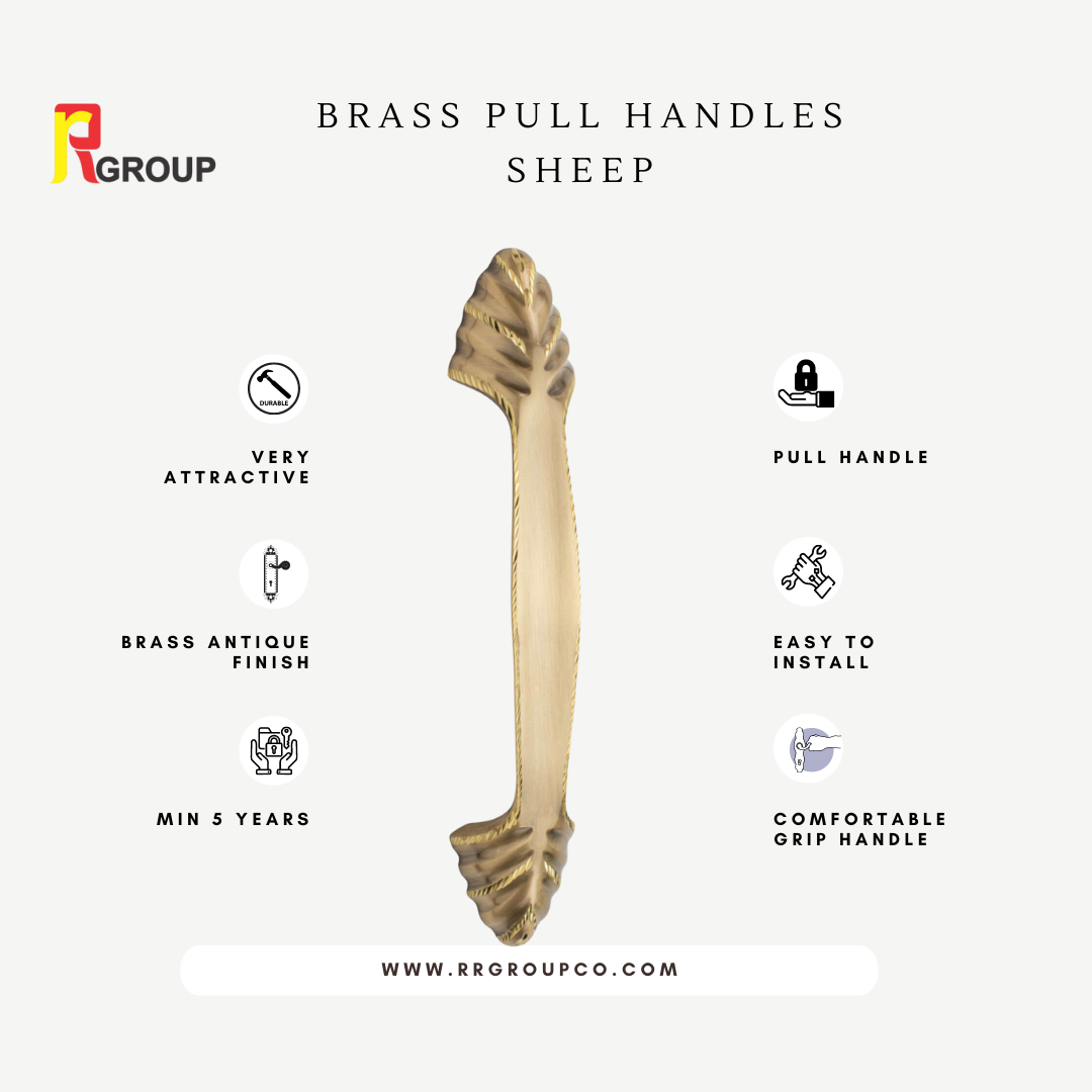 BRASS PULL HANDLES | SHEEP | Unit 1