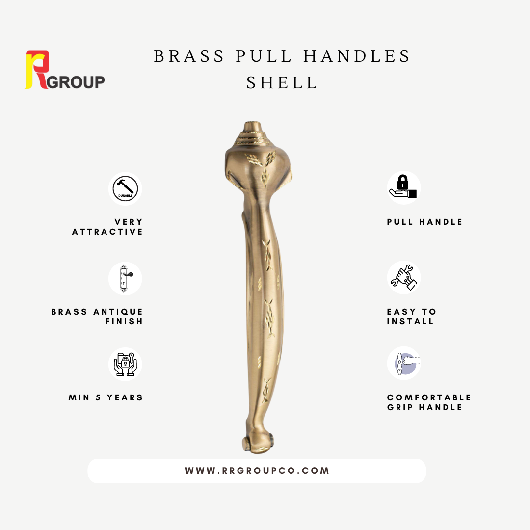 BRASS PULL HANDLES | SHELL | Unit 1