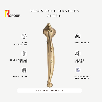 BRASS PULL HANDLES | SHELL | Unit 1