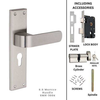 SS Mortice Handle | SMH-3006 | Finish : SS | Pair