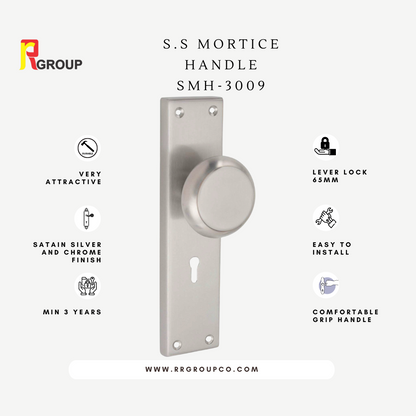 SS Mortice Handle | SMH-3009 | Finish : SS | Pair