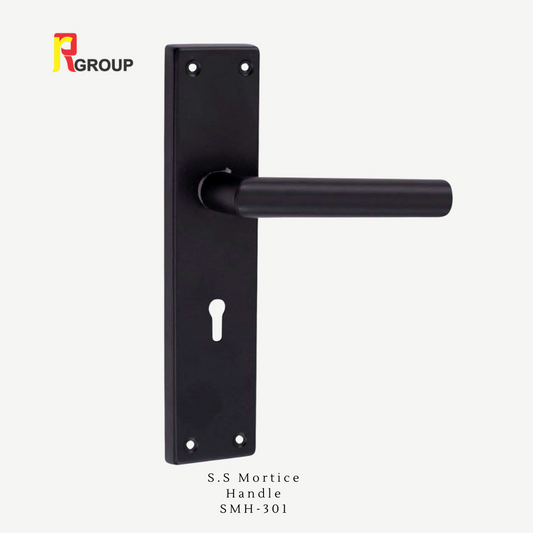 S.S MORTICE HANDLE | SMH-301 Black | Unit 1