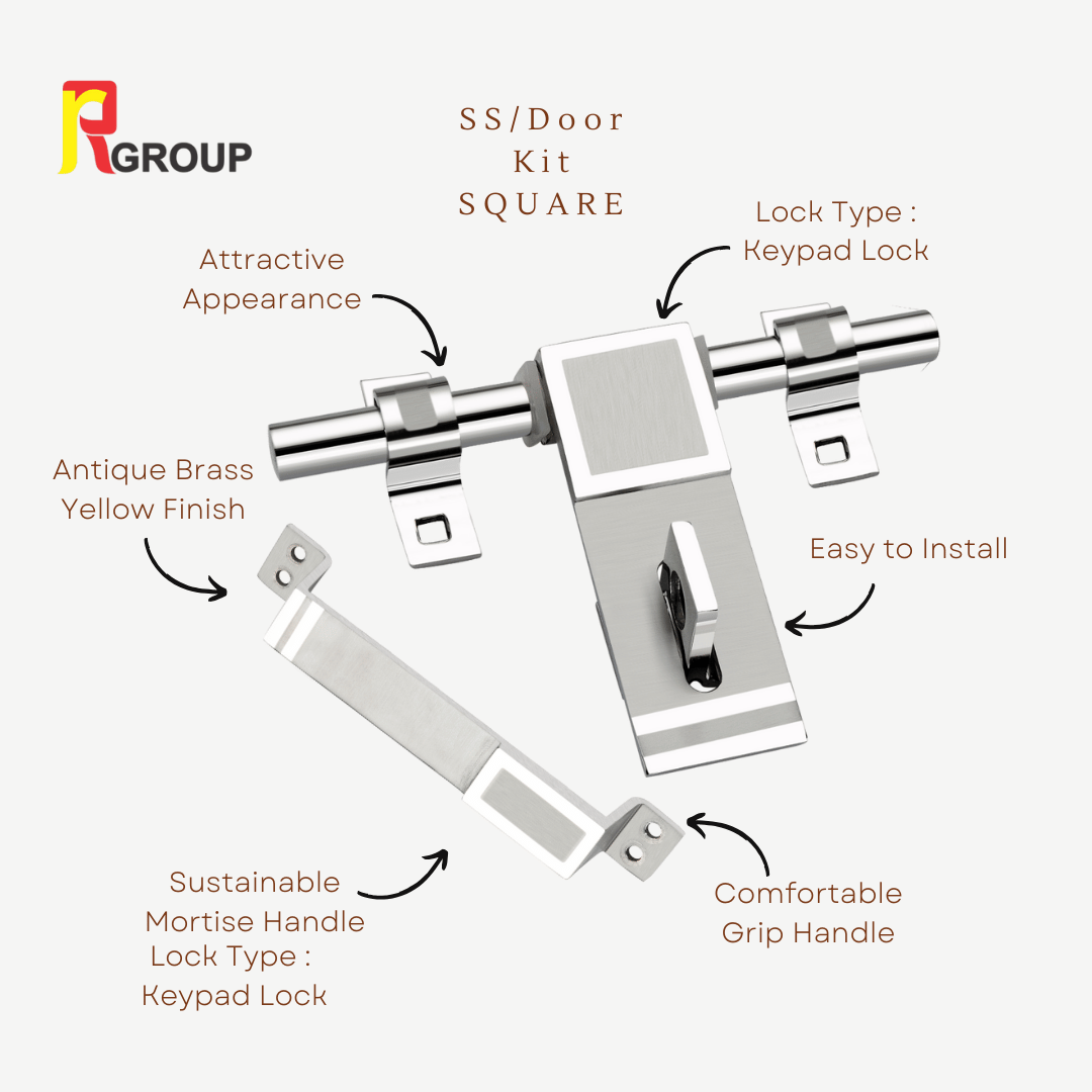 SS / Door Kit | Square | Unit - Pair