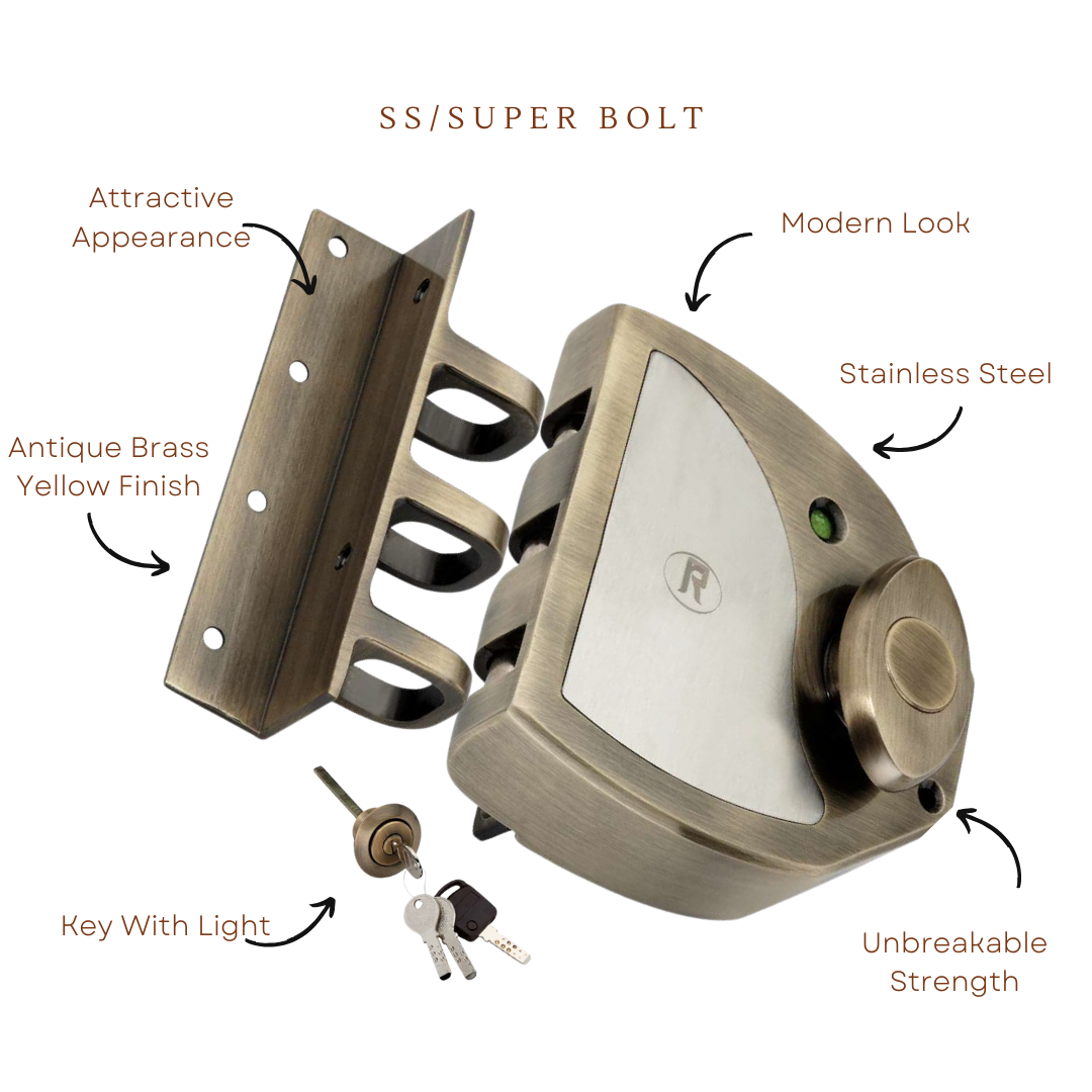 Super Bolt Lock by RR Hardware: Unlock the Power of Superior Protection and Sleek Elegance in Every Door