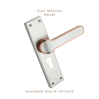 Zinc Mortice Handle | ZMH-2001 | Finish Satin Rose | Unit 1 Pair