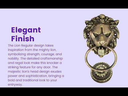 BRASS DOOR KNOCKER | DK-004 | LION REGULAR | Unit 1