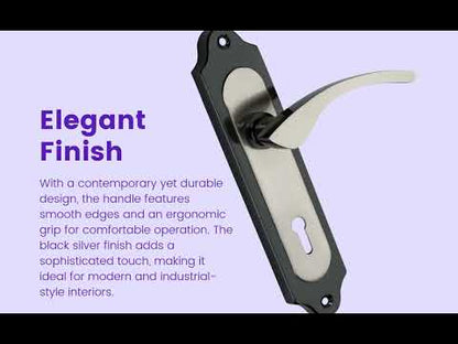Iron Mortice Handle | IMH-4006 | KY ONLY  | Finish Black Silver | Unit - Pair